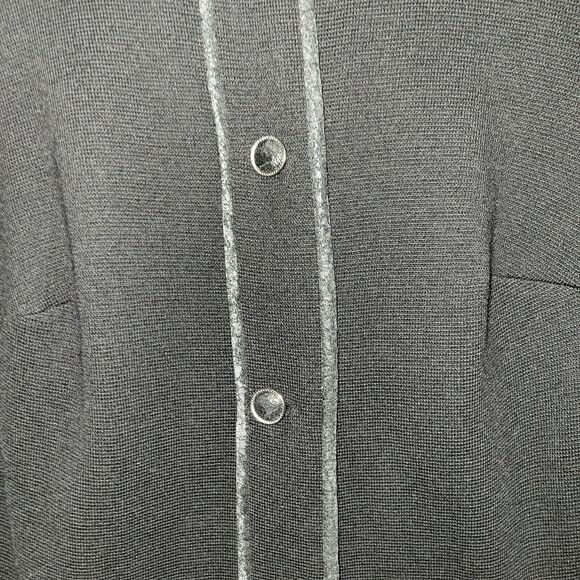 NWT Vintage Cadillac Mod 1960s Italian Pure Virgin Wool Long Black Sweater Flaws - Picture 12 of 16